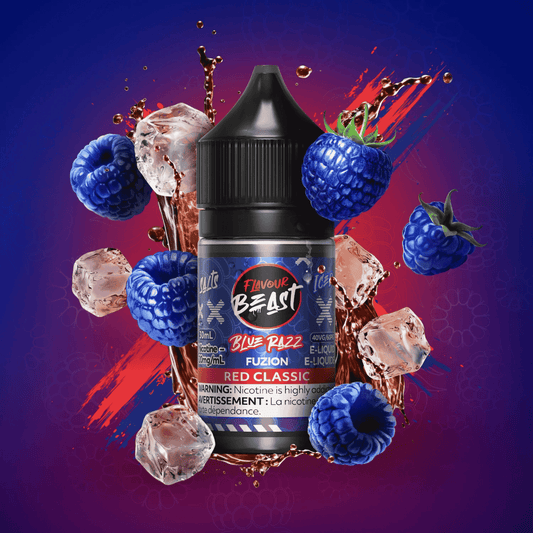 Fuzion: Blue Razz/Red Classic (iced)